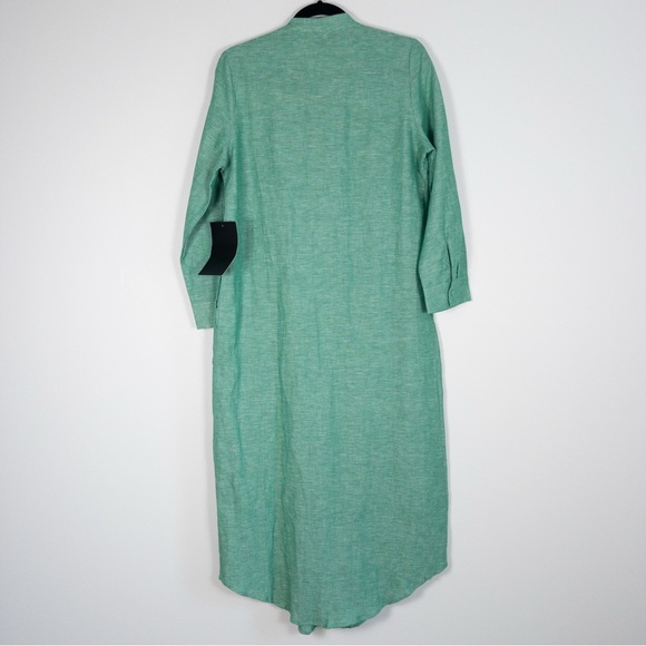 NWT TUCKERNUCK Sea Green Lydell Linen Blend Maxi Dress - Picture 12 of 15
